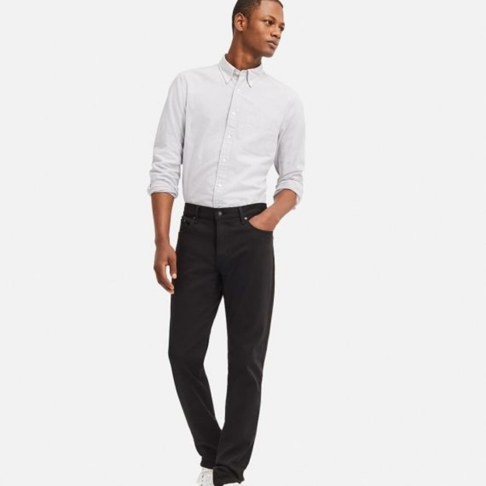 Slim Fit Black Jeans Uniqlo